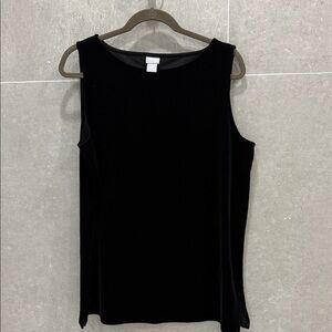 Chico’s Elegant Velvet Black Sleeveless Top